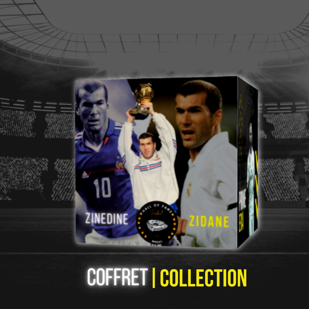Coffret collection, football buste 3d, football collection , zidane box collection